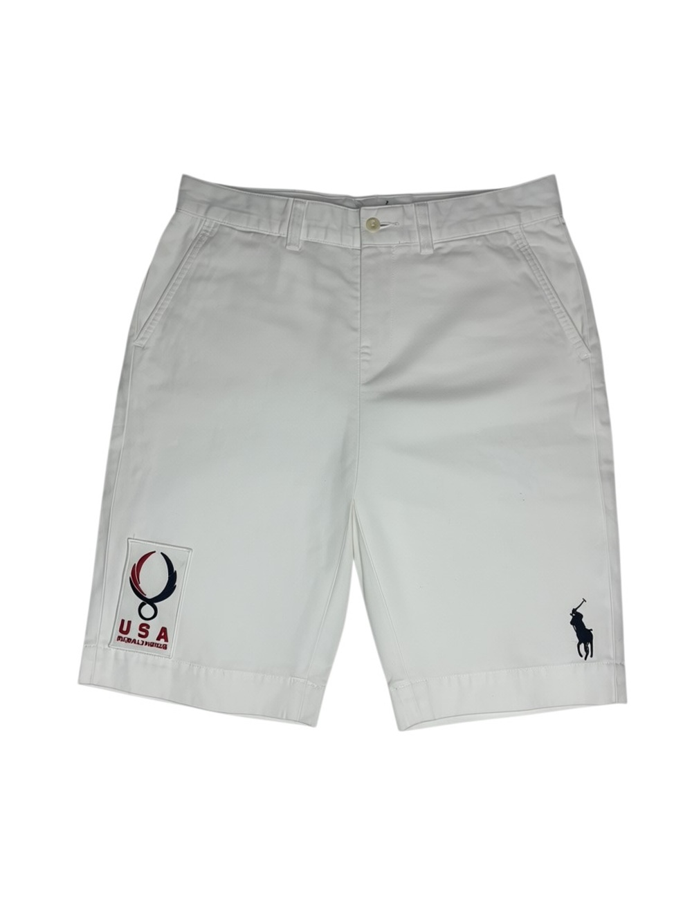 Polo Ralph Lauren 2008 USA Olympic White Shorts Size 6 Cotton Limited Edition
